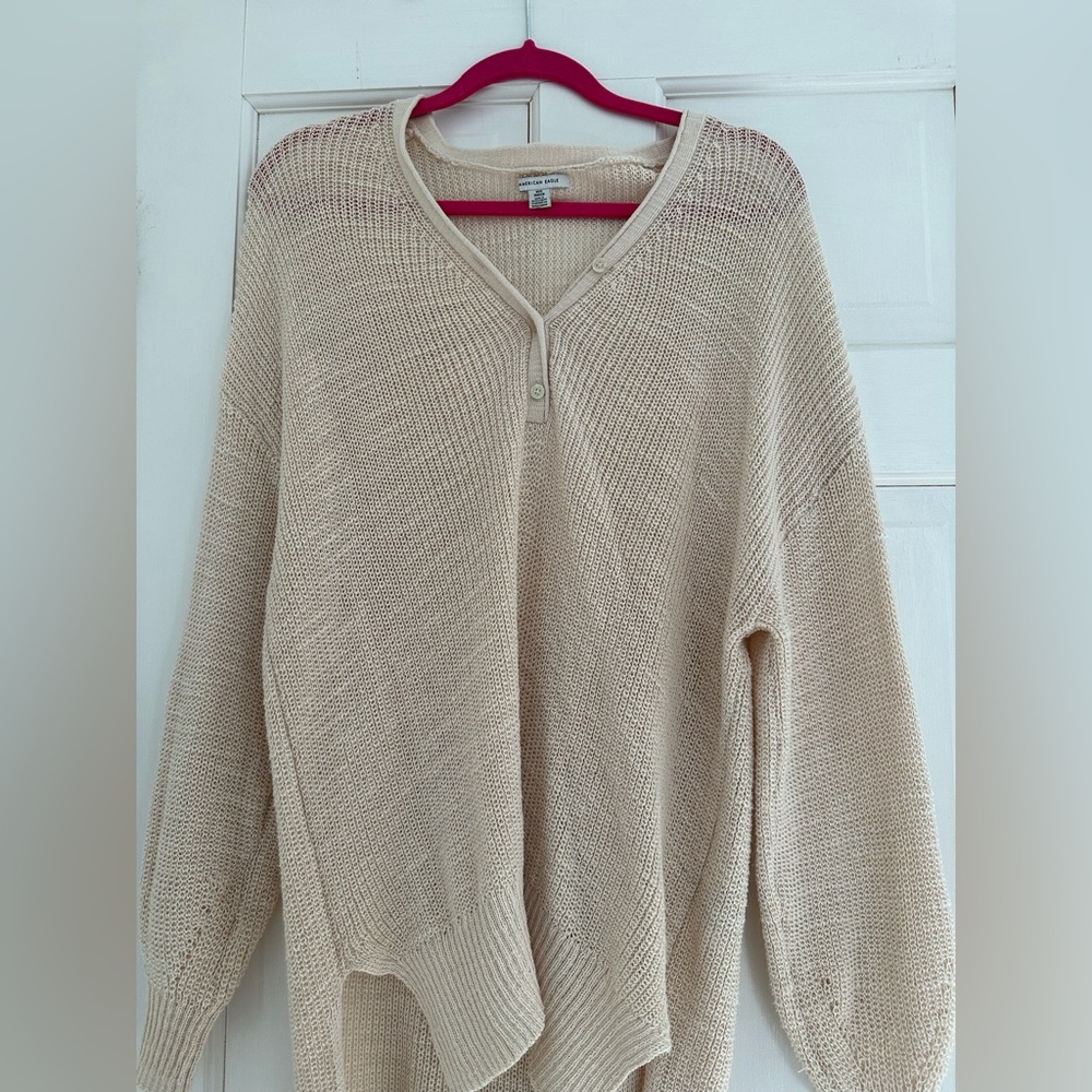 Cream slouchy sweater
